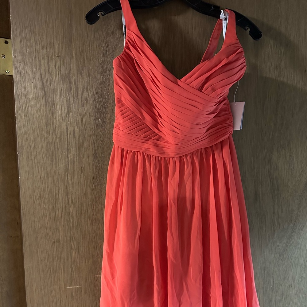 Short coral dress